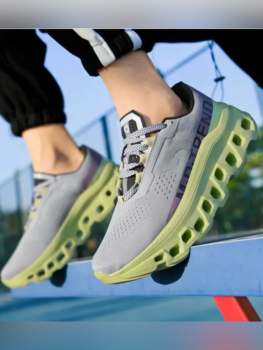 On Running Cloudmonster Nimbus/Hay | Men's US M7 (Women's US W8.5 / 25 cm)